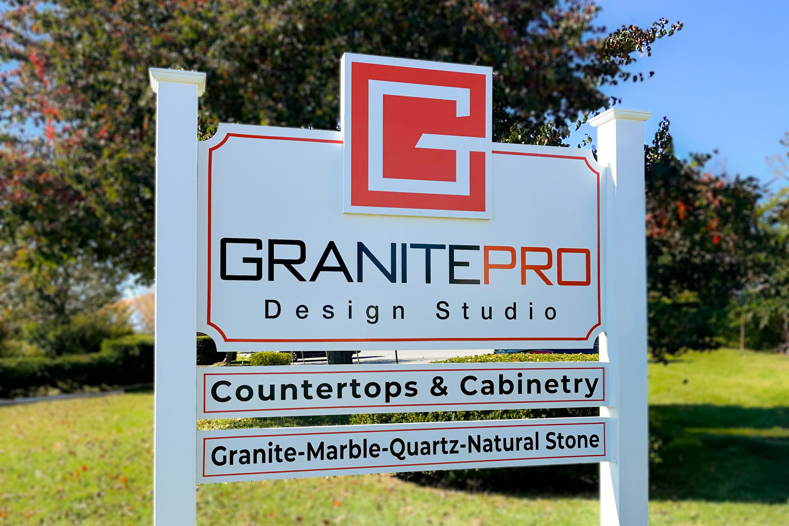 GranitePro Eldersburg showroom sign